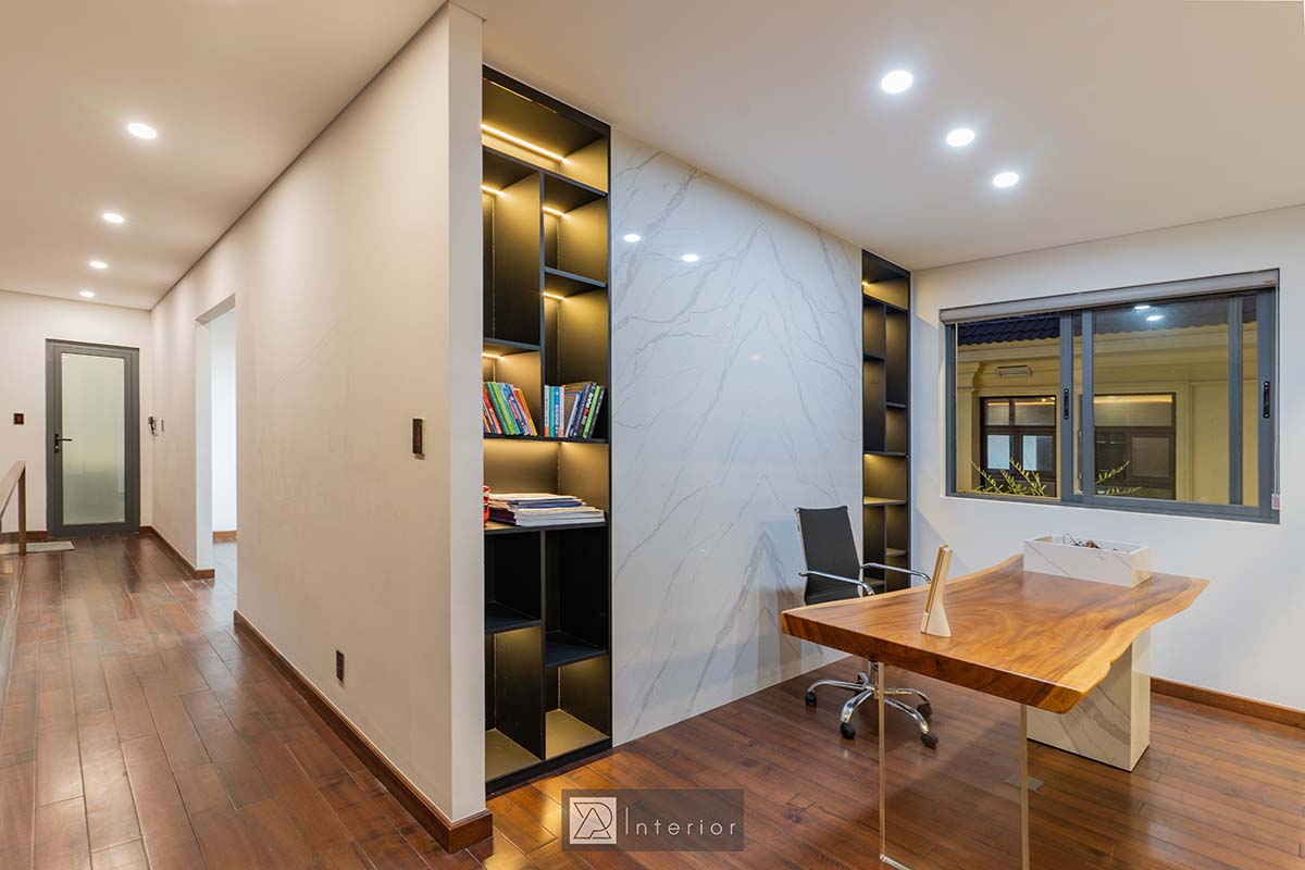thi cong noi that villa da nang 2023 tan villa phong lam viec 01 ap interior