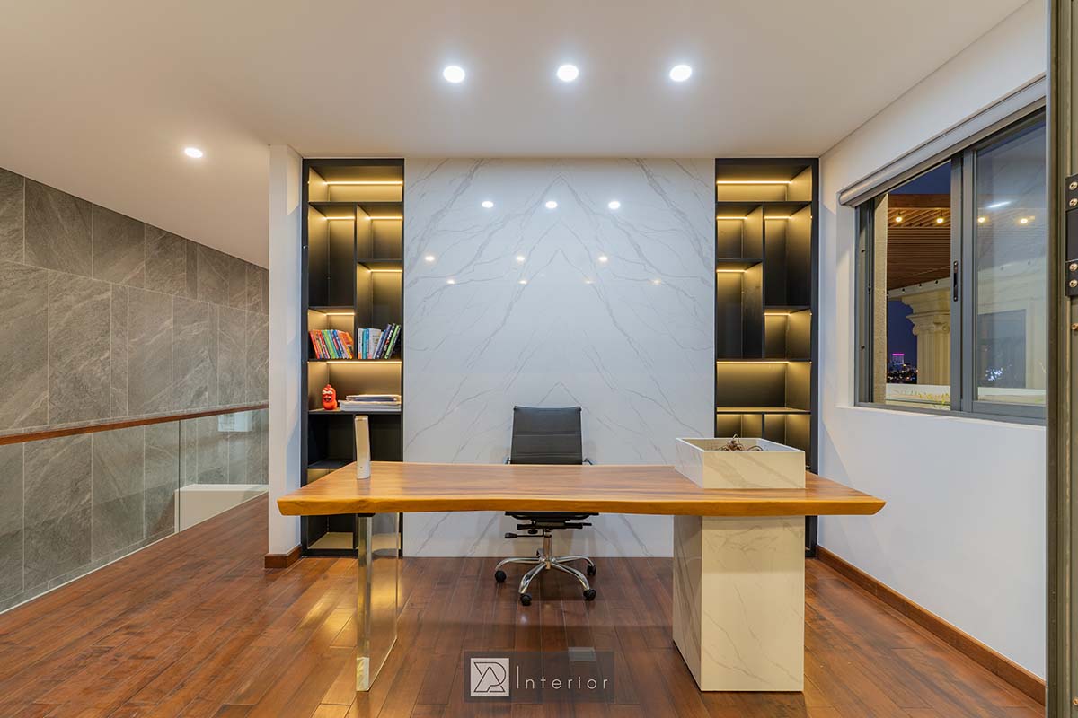 thi cong noi that villa da nang 2023 tan villa phong lam viec 02 ap interior